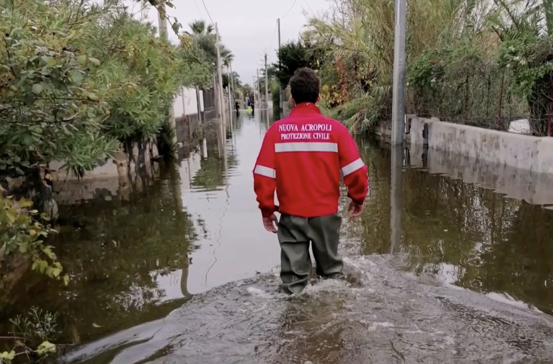 Respuesta en zona inundada